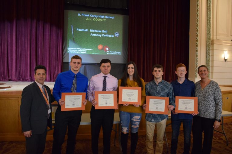 Fall student athletes recognized by Board of Ed