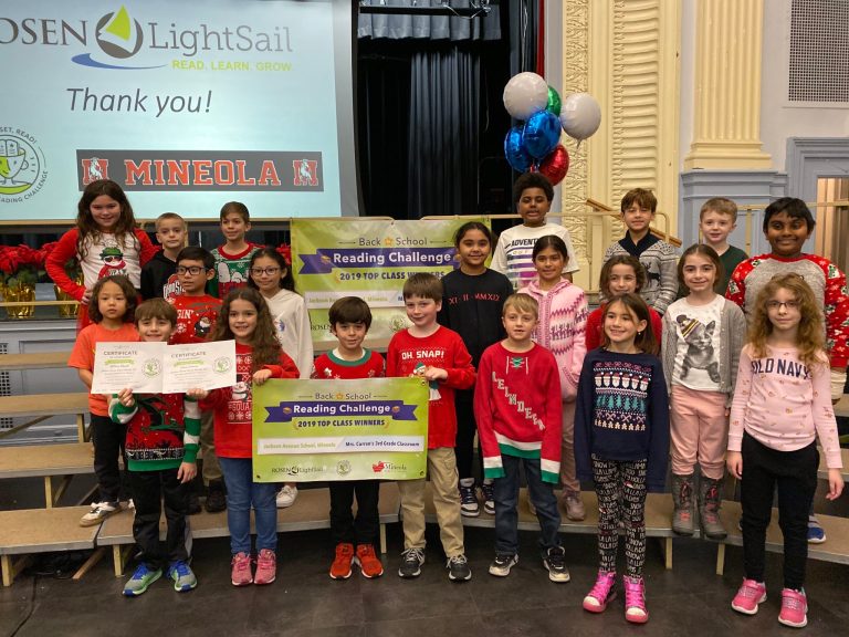 Mineola schools students named winners of Rosen-Lightsail’s Back to School Reading Challenge Mineola schools students named winners of Rosen-Lightsail’s Back to School Reading Challenge