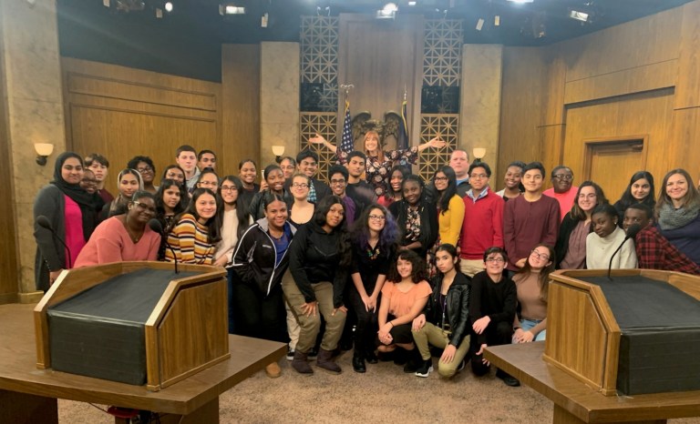 Sewanhaka students visit the People’s Court Sewanhaka students visit the People’s Court