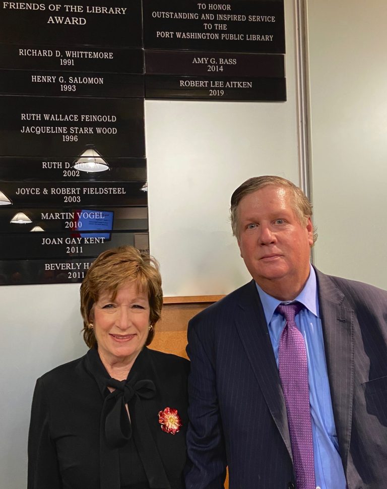 Port Library honors Aitken for outstanding service 