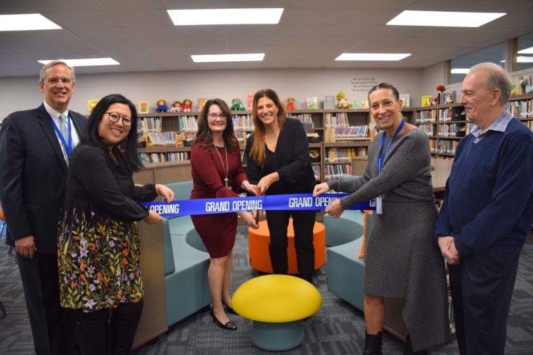 Denton Avenue School unveils new and improved library Denton Avenue School unveils new and improved library