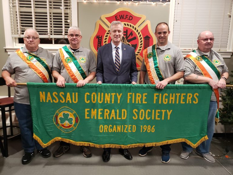 Nassau Firefighters swear in members of the Emerald Society