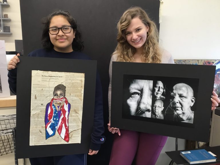 Floral Park Memorial students display artwork Floral Park Memorial students display artwork