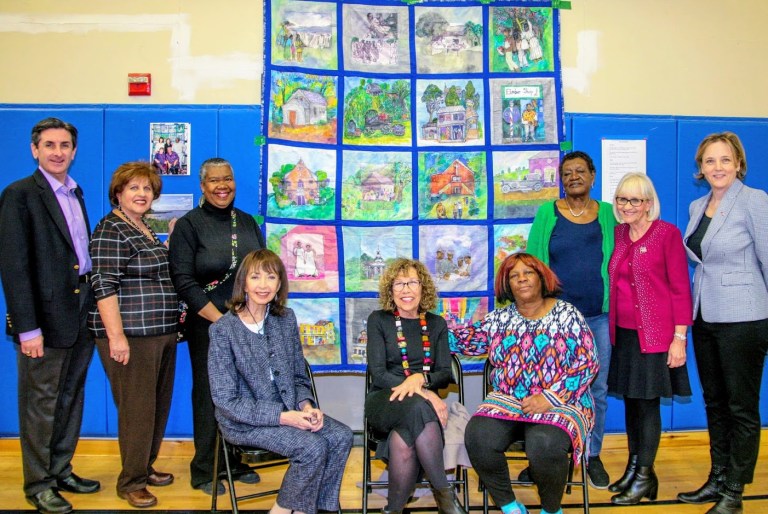 North Hempstead officials attend first showing of Spinney Hill Historic Quilt