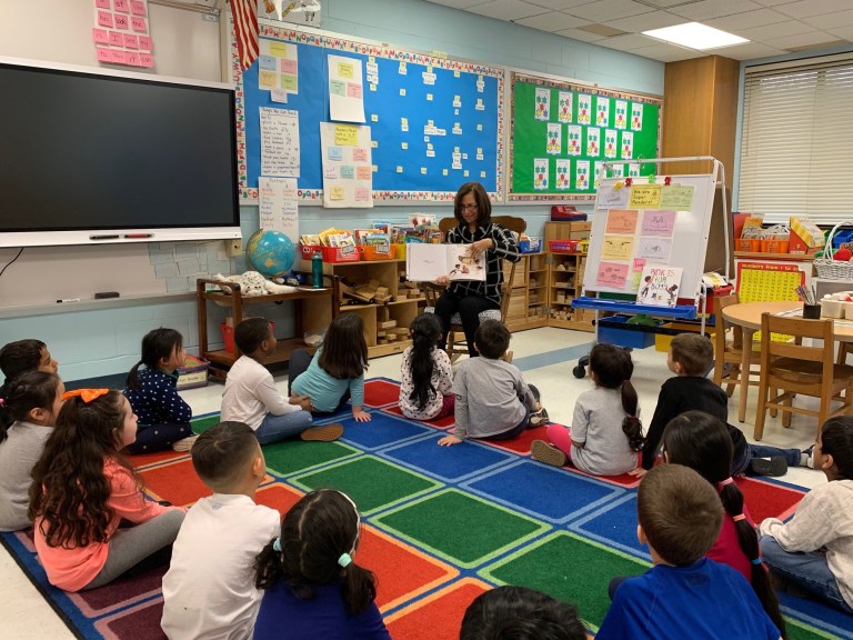 Searingtown Elementary welcomes Legislator Ellen Birnbaum as guest reader