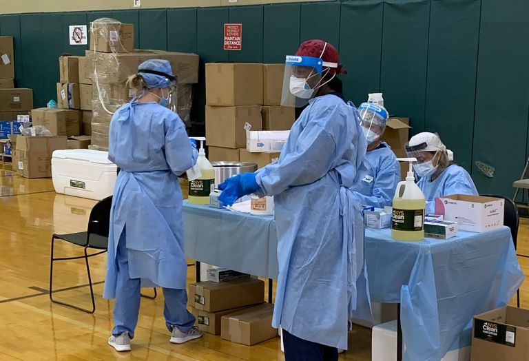 Northwell nurses travel to Houston to aid in COVID-19 relief Northwell nurses travel to Houston to aid in COVID-19 relief
