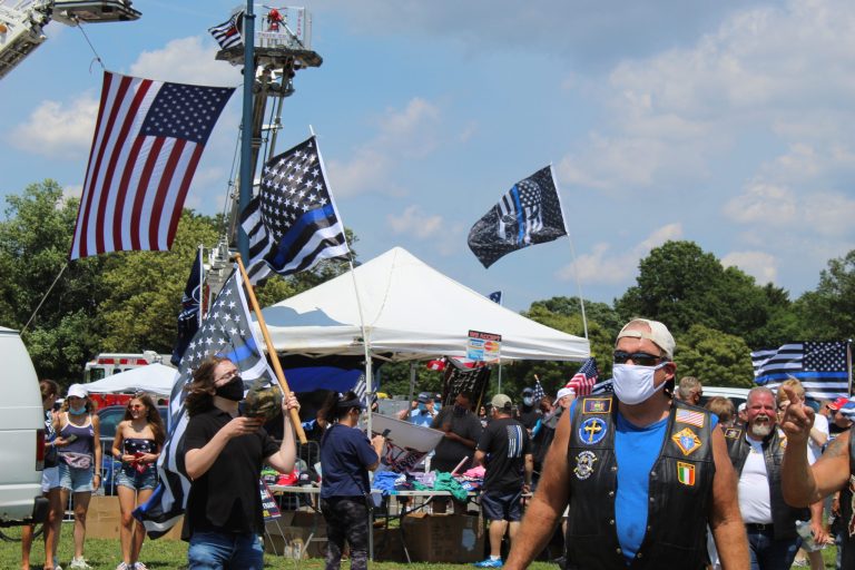 ‘Back the Blue’ rally goes on – without Nugent