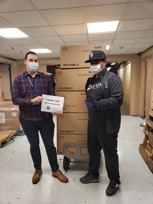 Parker Jewish Institute receives KN95 masks from the Temasek Foundation