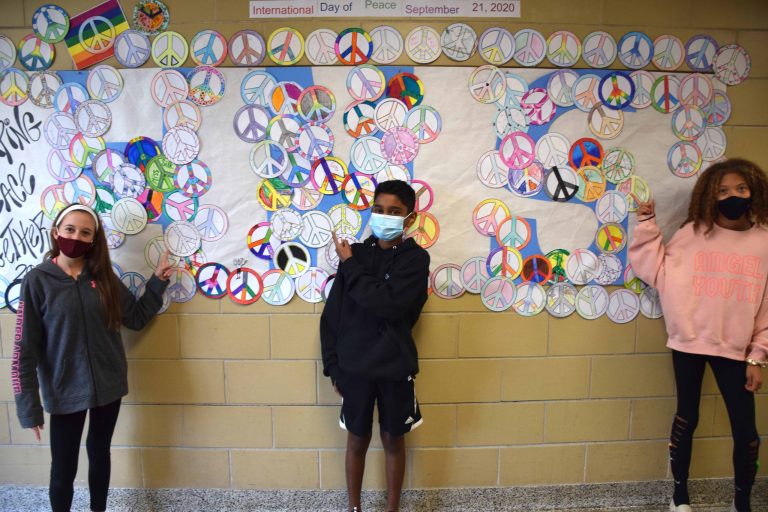 Pieces of peace come together at Herricks Middle School Pieces of peace come together at Herricks Middle School