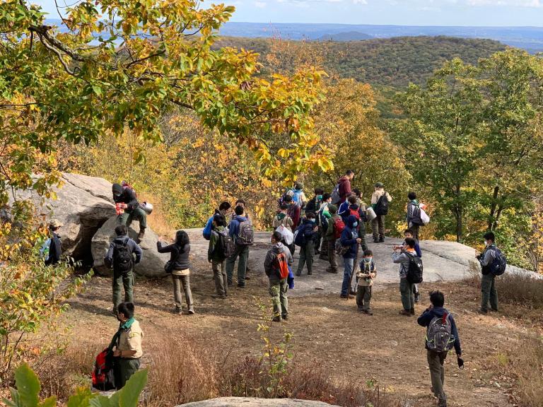 Great Neck Troop 10 hikes Harriman