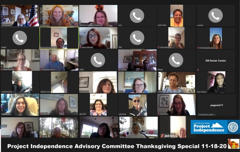North Hempstead hosts virtual Thanksgiving celebration for Project Independence members North Hempstead hosts virtual Thanksgiving celebration for Project Independence members