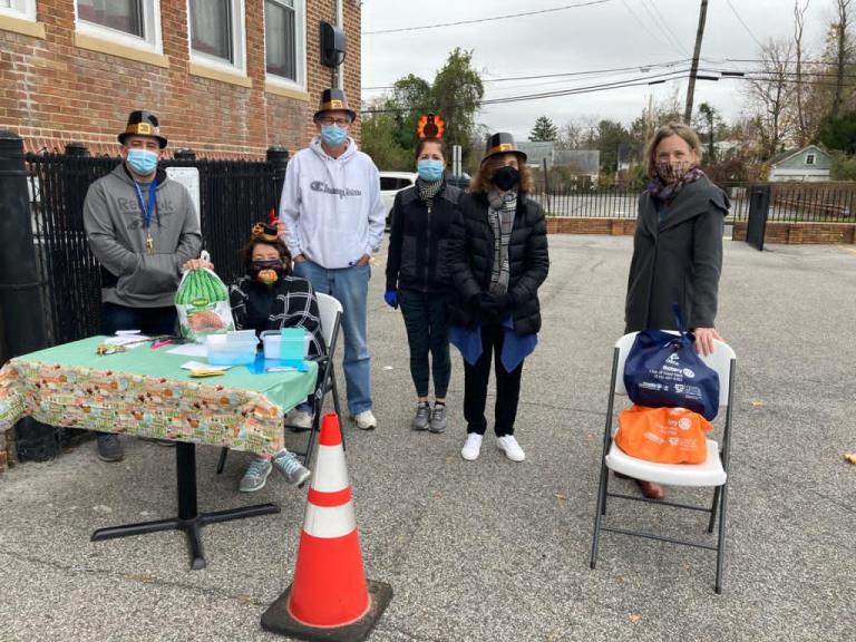 Town officials join community groups to support St. Aloysius Interfaith Food Pantry