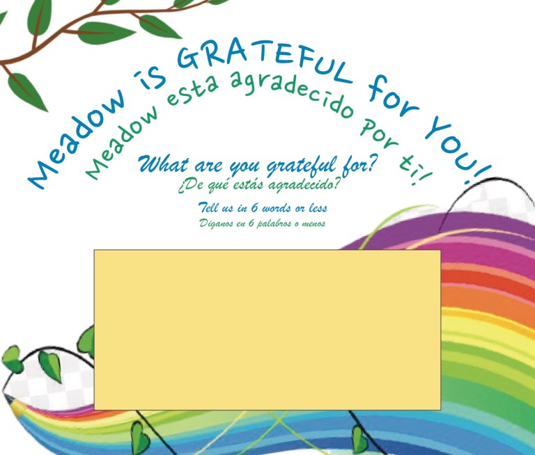 Meadow Drive School displays gratitude mural Meadow Drive School displays gratitude mural