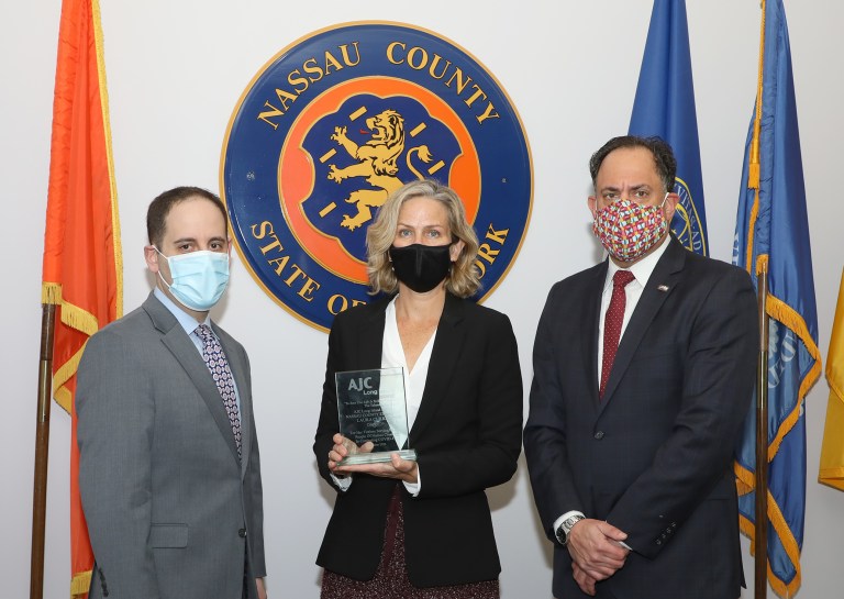 AJC Long Island annual meeting honoring Nassau and Suffolk County Executives for Work on COVID-19 AJC Long Island annual meeting honoring Nassau and Suffolk County Executives for Work on COVID-19