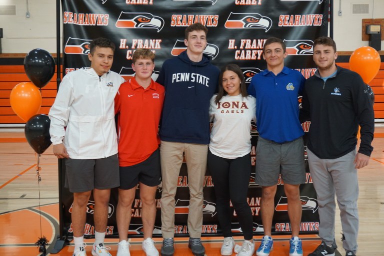 Frank Carey seniors commit to college athletic programs