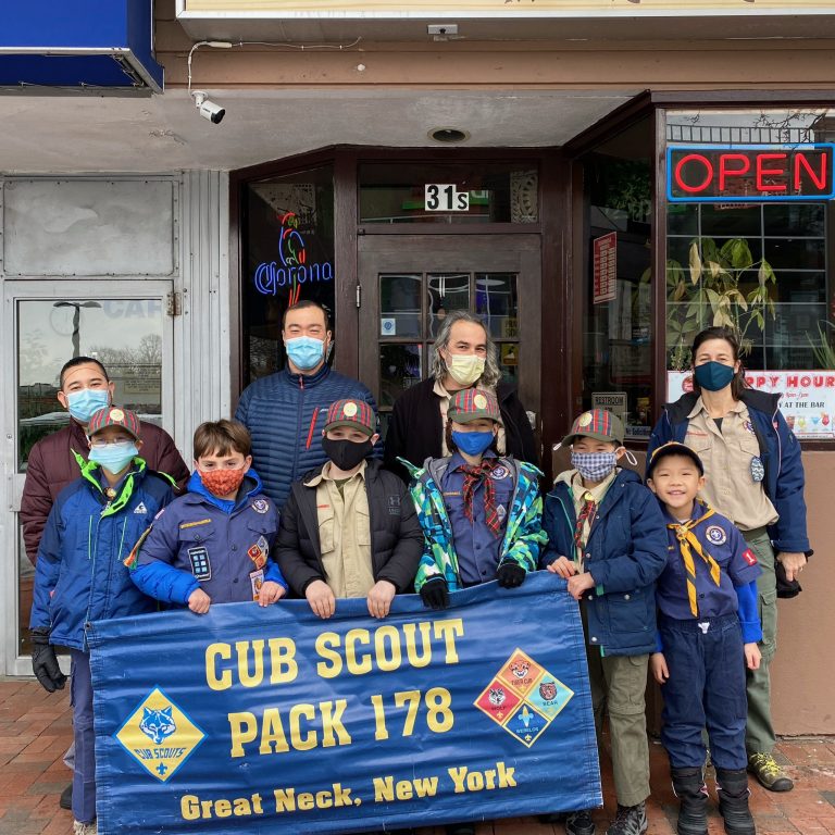 Great Neck cub scouts find ways locally to feed the hungry