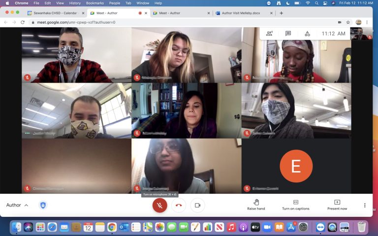 Author virtually visits Sewanhaka High School students
