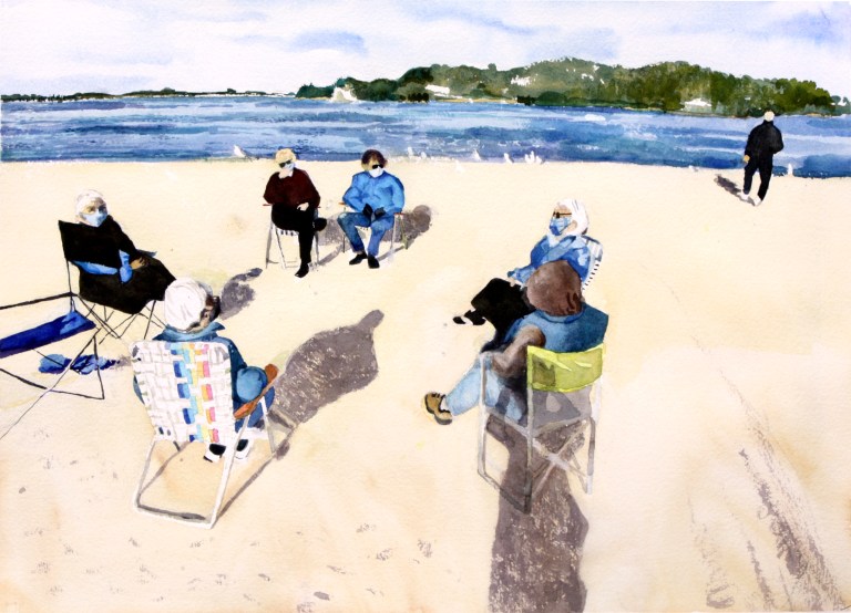 Entertainment Zoom art reception on April 11