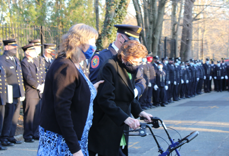 ‘Vast sea of blue’ honors fallen policeman in Manhasset