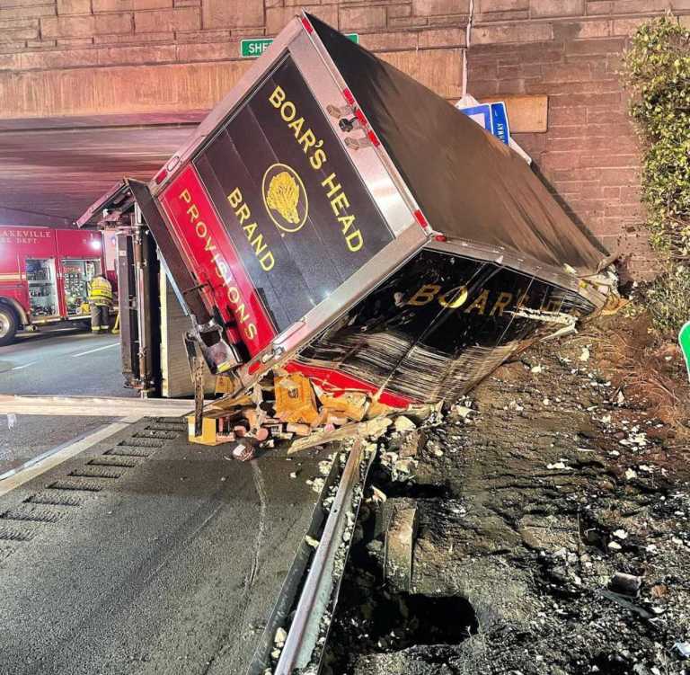 Boar’s Head box truck overturns on LIE, killing two