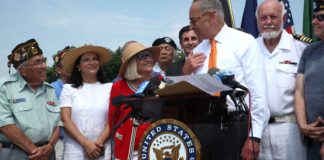 Senate Majority Leader Chuck Schumer (D-NY) again advocated for $5 billion in federal funds to help combat the mental health disorders and drug addictions throughout Long Island and the U.S. last week. (Photo courtesy of Carole Trottere)