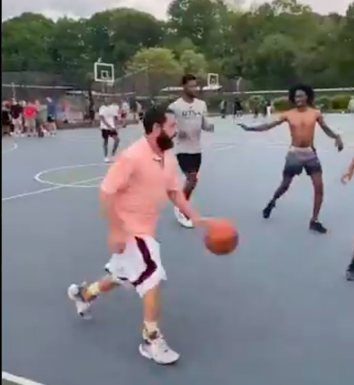 Adam Sandler pops up for pickup game at Roslyn’s Morley Park