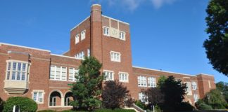 Students staged a walkout at Manhasset Secondary School last week. (Photo courtesy of Manhasset School District)