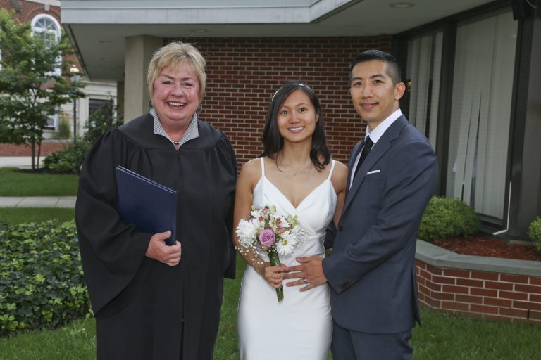 Hempstead Town Clerk Murray officiates wedding Hempstead Town Clerk Murray officiates wedding