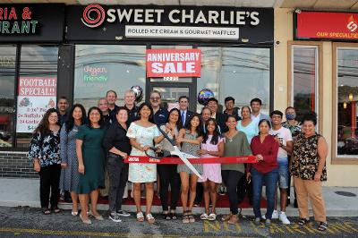 Greater New Hyde Park Chamber of Commerce ribbon cutting at Sweet Charlie’s Ice Cream Store Greater New Hyde Park Chamber of Commerce ribbon cutting at Sweet Charlie’s Ice Cream Store