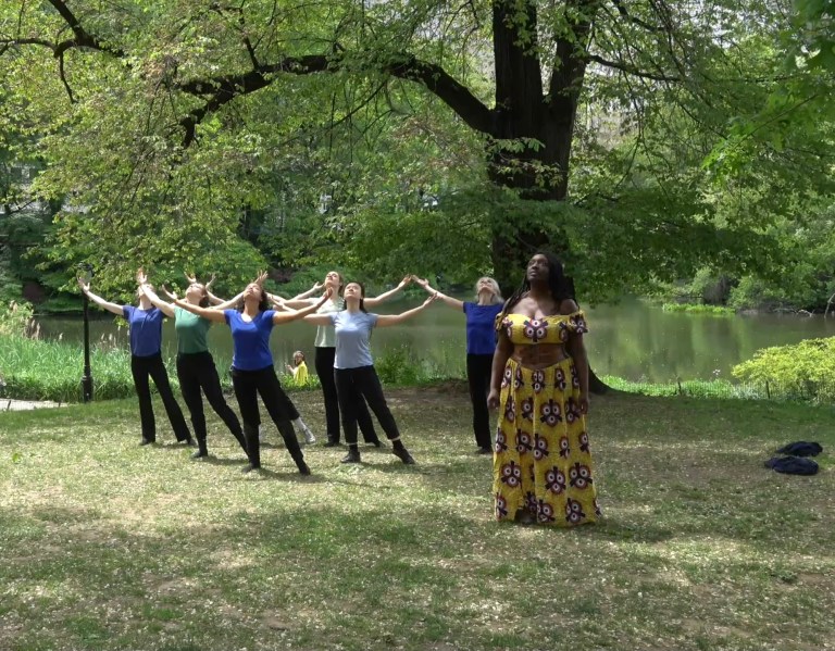 Morning Afternoon Evening, a new interdisciplinary dance/theater/poetry work at Cedarmere