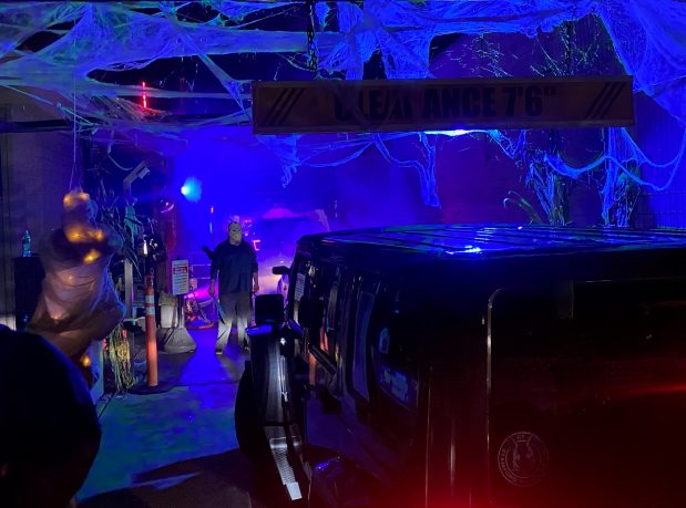 The Five Corners Auto Salon on Hillside Avenue will be donating a portion of their proceeds from the "Tunnel of Terror" to the Cohen Children’s Medical Center Child Life and Creative Arts Therapy Program. (Photo courtesy of David Rubenstein)