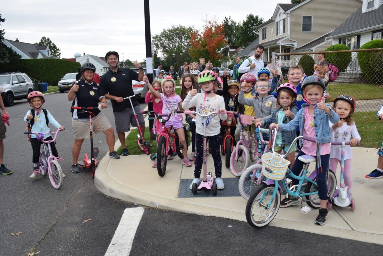 Students ‘Walk and Roll’ to Meadow Drive