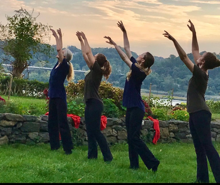 Dance Visions NY presents a dance/theater/poetry performance on the grounds of the Nassau County Museum of Art, 10/16