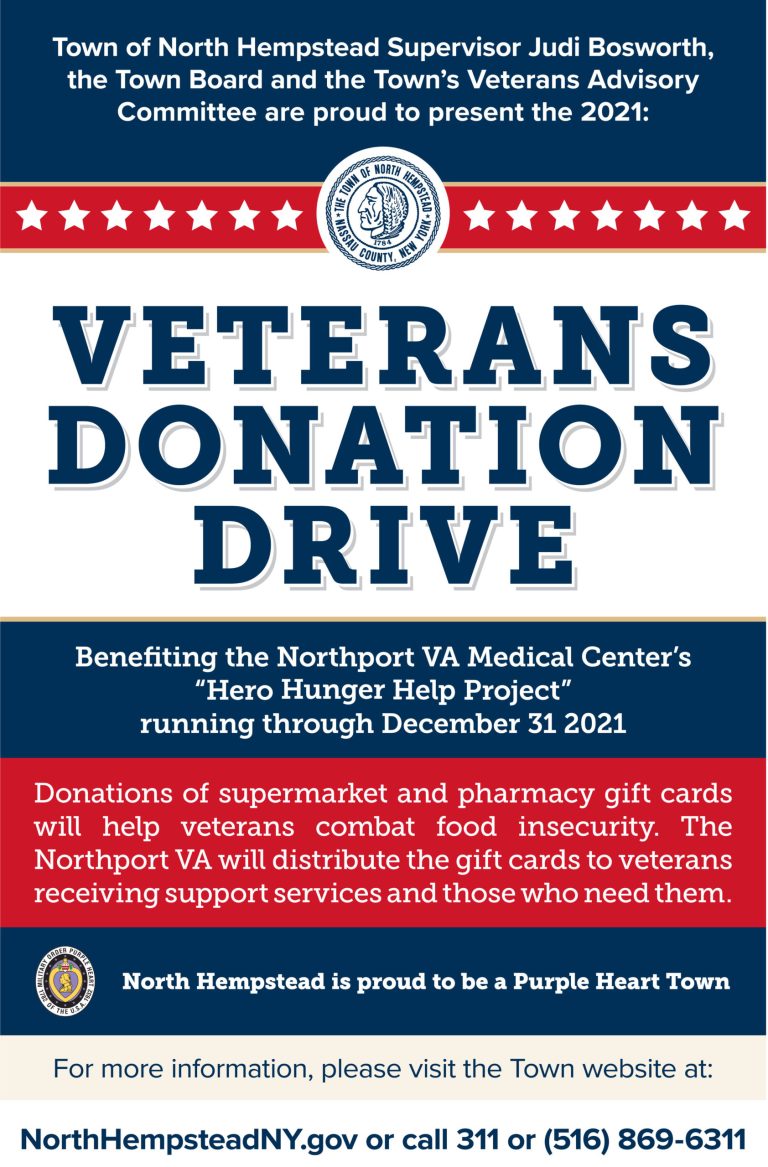 North Hempstead hosts veterans donation drive benefiting the Northport VA North Hempstead hosts veterans donation drive benefiting the Northport VA