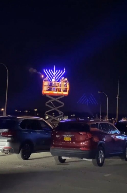Chanukah celebration in Port Washington