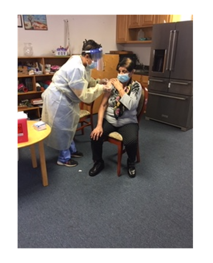 Parker Jewish Institute hosts COVID booster-shot event at India Home