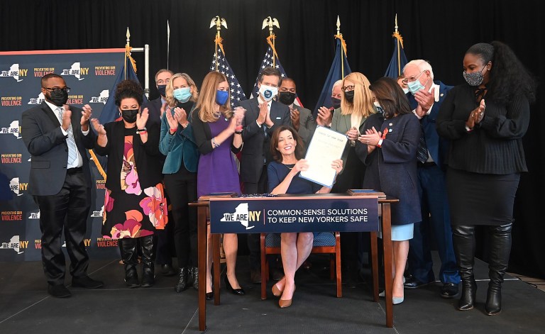Hochul signs gun legislation at ‘Yes We Can’ community center