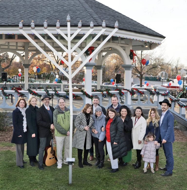 Town holds menorah lighting at Mary Jane Davies Green Town holds menorah lighting at Mary Jane Davies Green