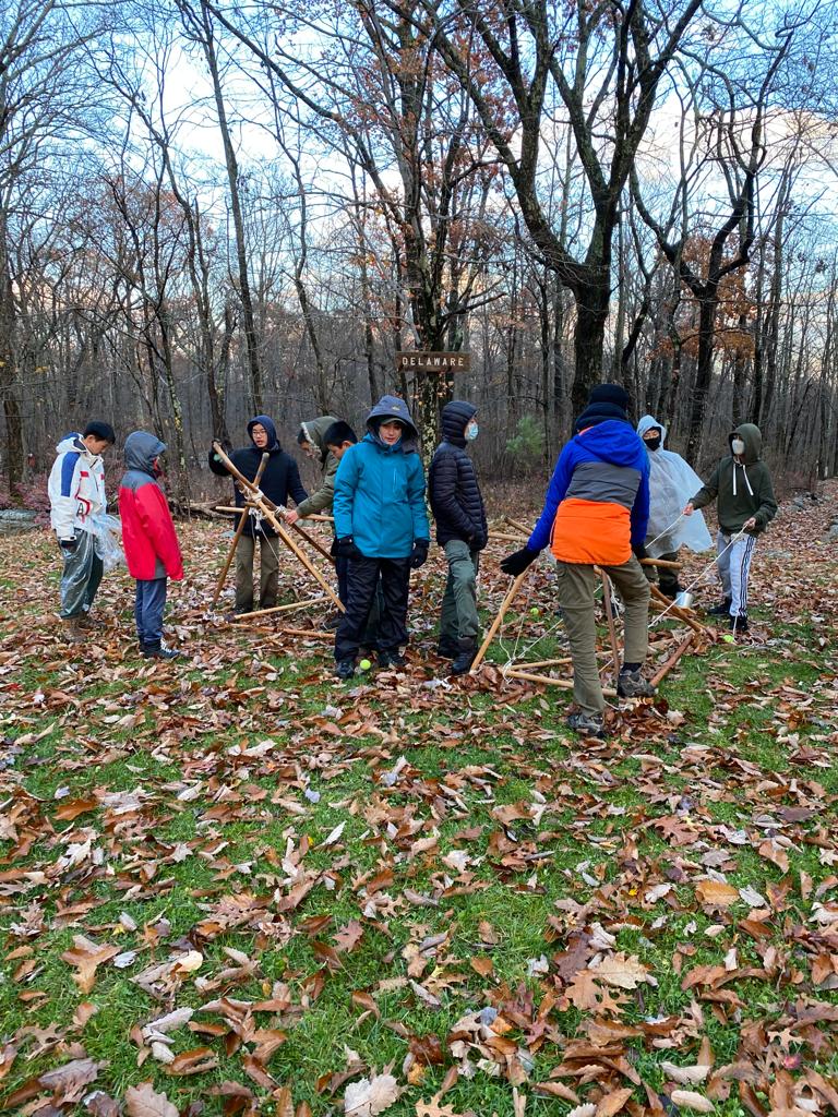 Boy Scout Troop 10 enjoys overnight Camp NoBeBoSco despite rain and frigid temperatures