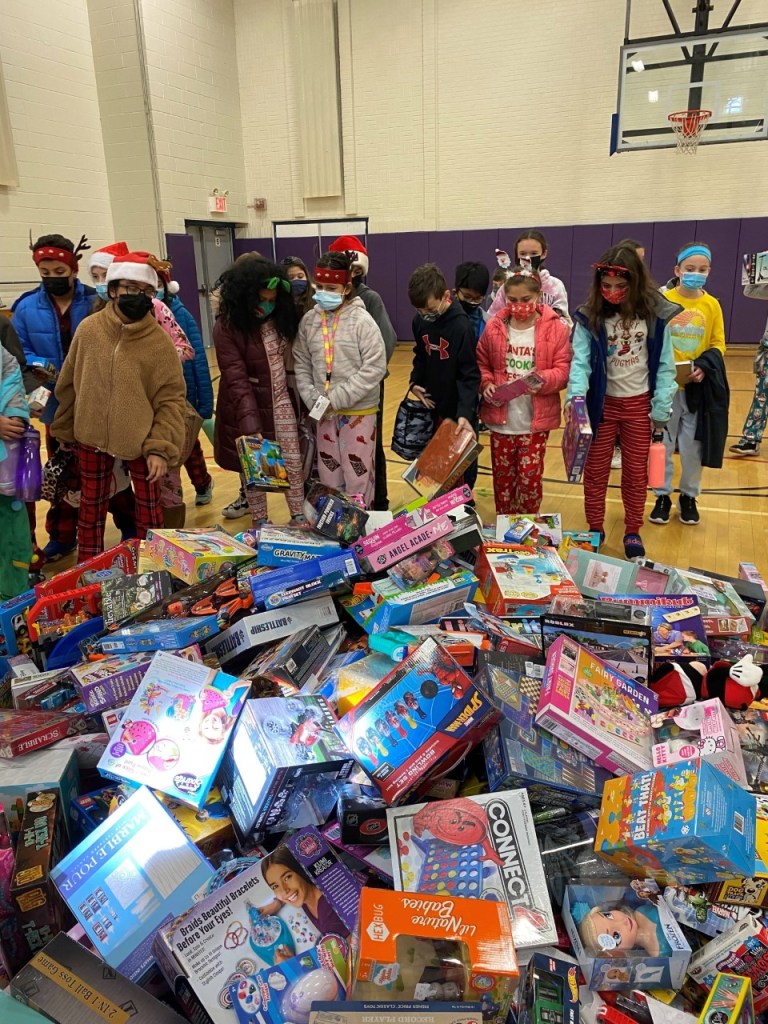 John Lewis Childs School hosts annual Toy Mountain event