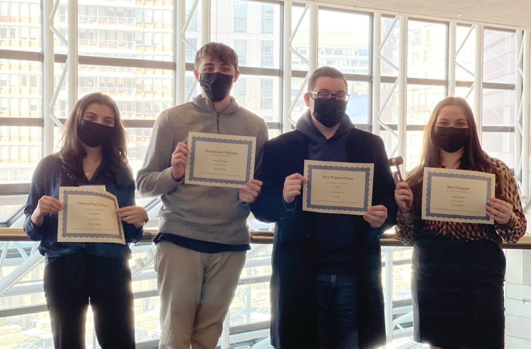 Local students overcome hurdle to bring home the win at Model UN Boston