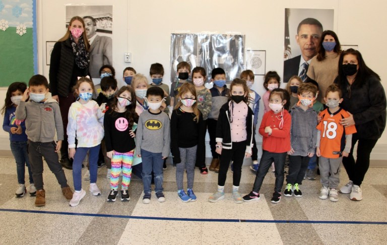 Black History Month scavenger game at Heights School