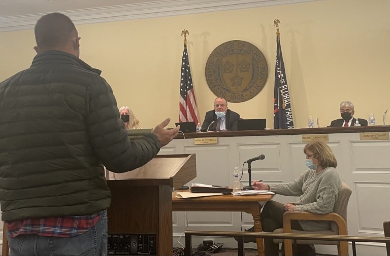 2 residents oppose catering hall application for Floral Park over parking concerns