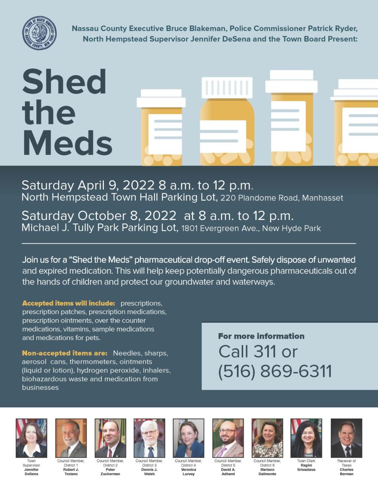 Town to host 2022 Shed the Meds pharmaceutical drop-off events