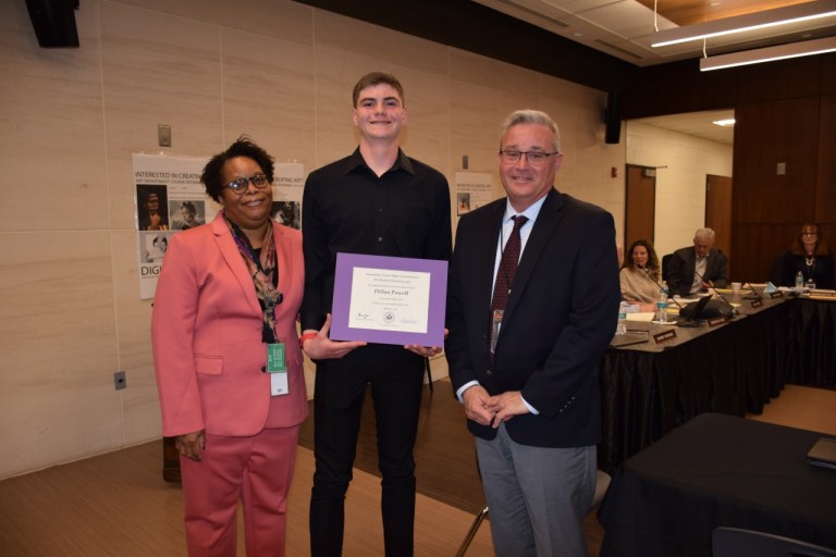 Student recognitions at March board meeting