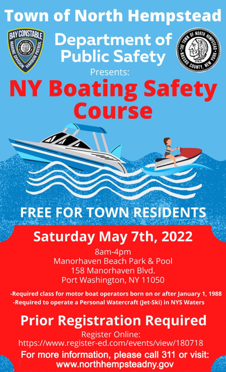 Town to host free New York Boating safety course