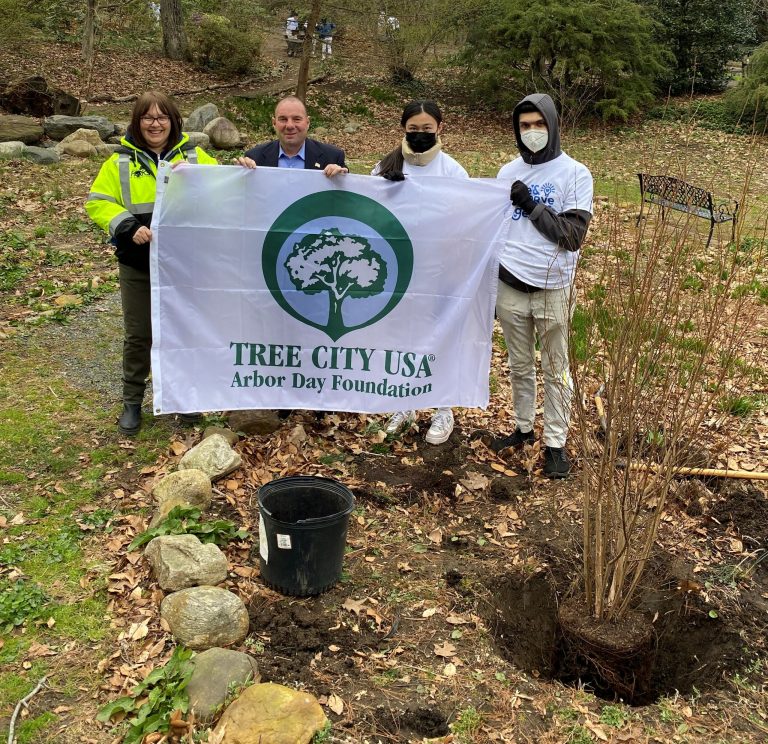 Council Member Zuckerman celebrates Arbor Day with tree planting Council Member Zuckerman celebrates Arbor Day with tree planting