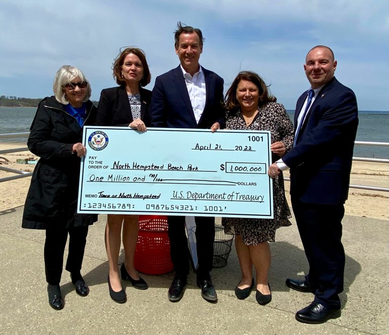 North Hempstead Beach Park, Nancy Court Pump Station each to receive $1M in federal funding