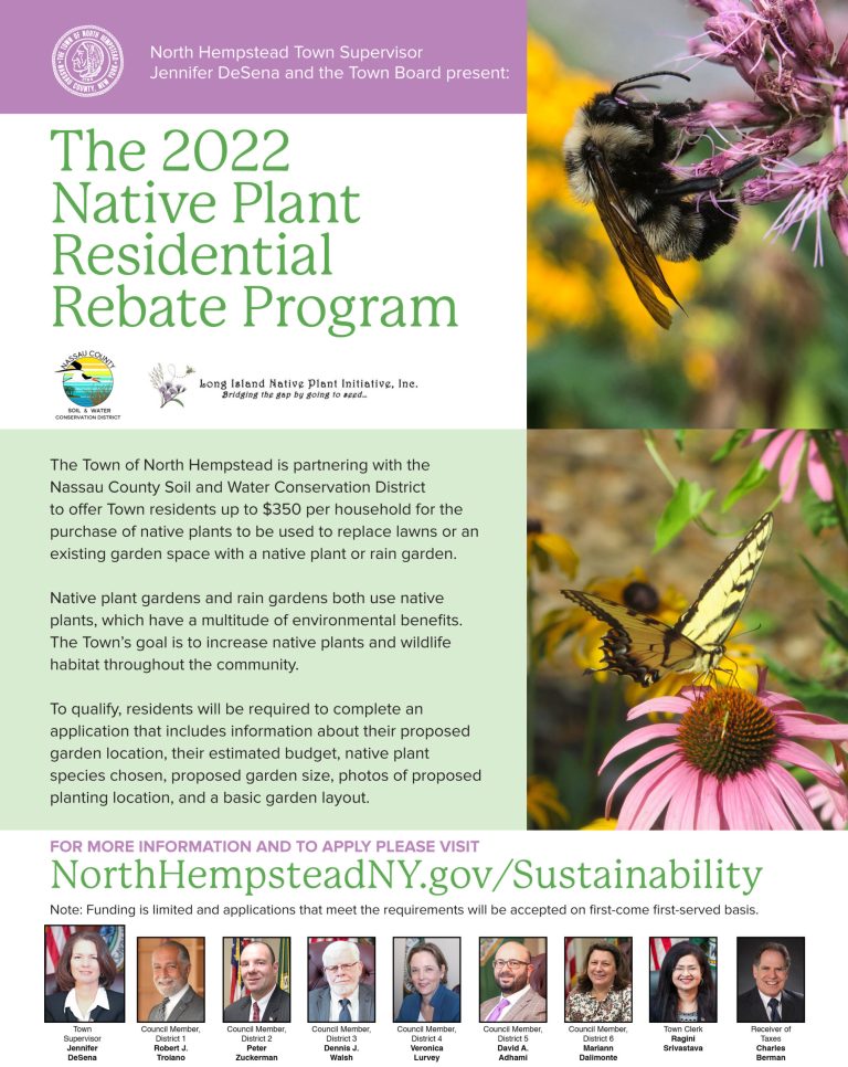 North Hempstead once again offering native plant rebates to residents North Hempstead once again offering native plant rebates to residents