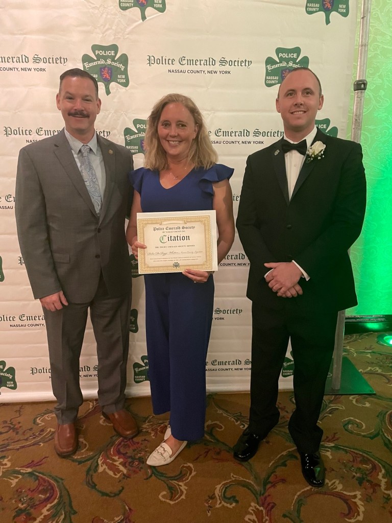 Legislator DeRiggi-Whitton honored by Nassau Police Emerald Society